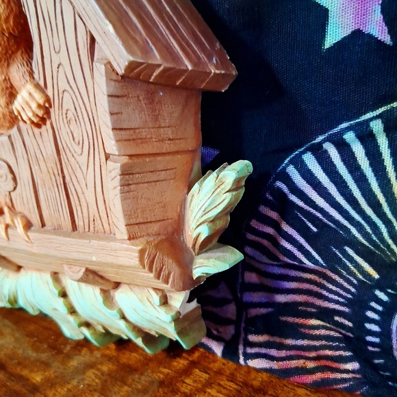 Vintage Homco Wall Hangings Woodland Chipmunk And Raccoon 1977 Dart Plastic - Picture 3 of 16